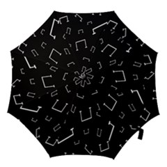 Pit White Black Sign Pattern Hook Handle Umbrellas (large) by Mariart