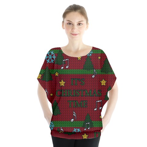 Ugly Christmas Sweater Blouse by Valentinaart