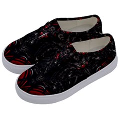 Black Dragon Grunge Kids  Classic Low Top Sneakers by Celenk