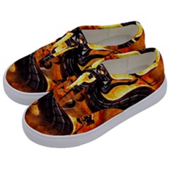 Dragon And Fire Kids  Classic Low Top Sneakers by Celenk