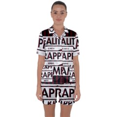 Reality Is Just A Crappy  Boring Game Satin Short Sleeve Pyjamas Set by Celenk