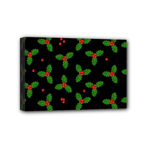 Christmas Pattern Mini Canvas 6  X 4  by Valentinaart