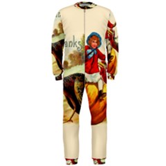 Vintage Thanksgiving Onepiece Jumpsuit (men)  by Valentinaart