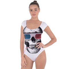 Cinema Skull Short Sleeve Leotard  by Valentinaart