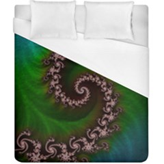 Benthic Saltlife Fractal Tribute For Reef Divers Duvet Cover (california King Size) by jayaprime