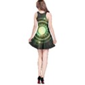 Green Chaos Clock, Steampunk Alchemy Fractal Mandala Reversible Sleeveless Dress View2