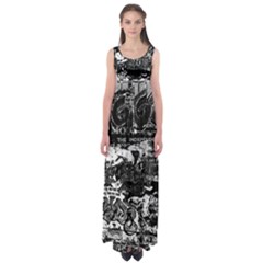 Graffiti Empire Waist Maxi Dress by ValentinaDesign