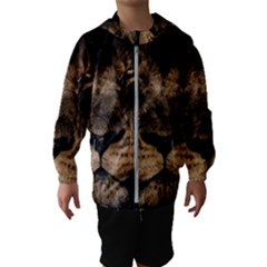 African Lion Mane Close Eyes Hooded Wind Breaker (kids) by Celenk