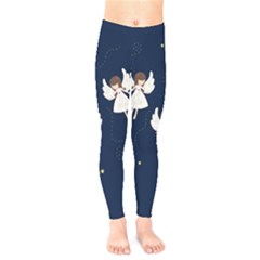 Christmas Angels  Kids  Legging by Valentinaart