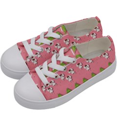 Christmas Angels  Kids  Low Top Canvas Sneakers by Valentinaart