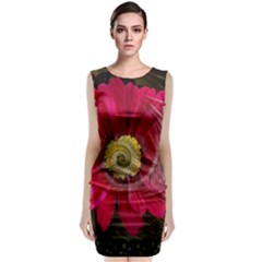 Fantasy Flower Fractal Blossom Sleeveless Velvet Midi Dress by Celenk