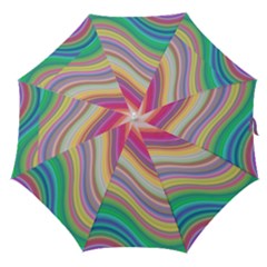 Wave Background Happy Design Straight Umbrellas by Celenk