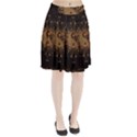 The Sign Ying And Yang With Floral Elements Pleated Skirt View1