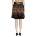 The Sign Ying And Yang With Floral Elements Pleated Skirt View2