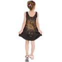 The Sign Ying And Yang With Floral Elements Kids  Sleeveless Dress View2