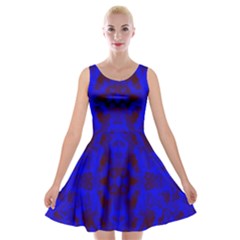 Pattern Velvet Skater Dress by gasi