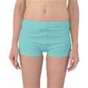 Tiffany Aqua Blue Puffy Quilted Pattern Reversible Boyleg Bikini Bottoms View1