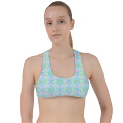 Pattern Criss Cross Racerback Sports Bra by gasi