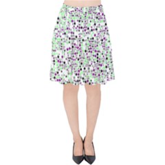 Pattern Velvet High Waist Skirt by gasi