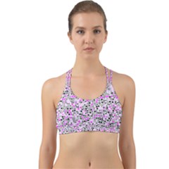 Pattern Back Web Sports Bra by gasi