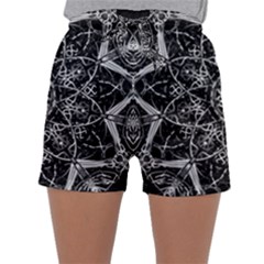 Mandala Psychedelic Neon Sleepwear Shorts by Celenk