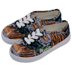 Animal Big Cat Safari Tiger Kids  Classic Low Top Sneakers by Celenk