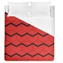 red box pattern Duvet Cover (Queen Size) View1