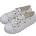 Birds Motif Pattern Kids  Low Top Canvas Sneakers View2