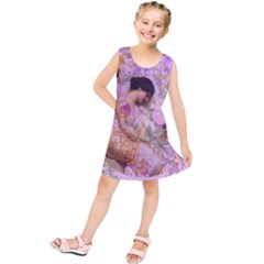 Violets For The Birds  Kids  Tunic Dress by pastpresents