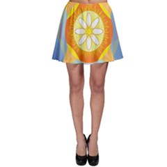 Star Pattern Background Skater Skirt by Celenk