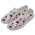 Yeti Xmas pattern Men s Canvas Slip Ons View2