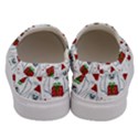 Yeti Xmas pattern Men s Canvas Slip Ons View4