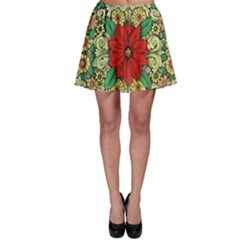 Calsidyrose Groovy Christmas Skater Skirt by Celenk