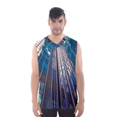 Architecture Skyscraper Men s Basketball Tank Top by Celenk