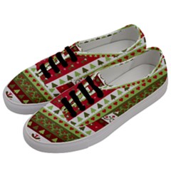 Christmas Spirit Pattern Men s Classic Low Top Sneakers by patternstudio