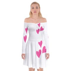 Jesus Loves Me [converted] Off Shoulder Skater Dress by clothcarts