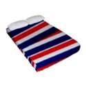 Red White Blue Patriotic Ribbons Fitted Sheet (Full/ Double Size) View2