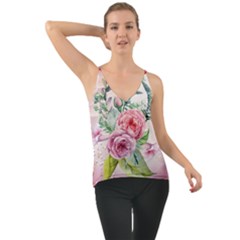 Flowers And Leaves In Soft Purple Colors Cami by FantasyWorld7