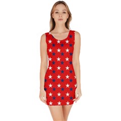 Patriotic Red White Blue Usa Bodycon Dress by Celenk