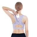 Halloween Lilac Paper Pattern Sports Bra With Pocket View2