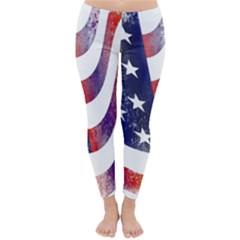 Usa Flag America American Classic Winter Leggings by Celenk