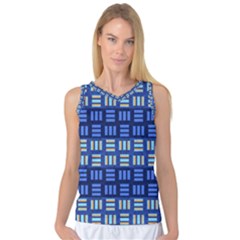 Textiles Texture Structure Grid Women s Basketball Tank Top by Celenk