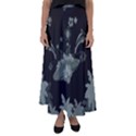 Surfboard With Dolphin, Flowers, Palm And Turtle Flared Maxi Skirt View1