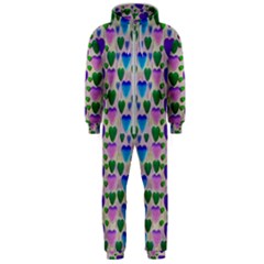 Love In Eternity Is Sweet As Candy Pop Art Hooded Jumpsuit (men)  by pepitasart