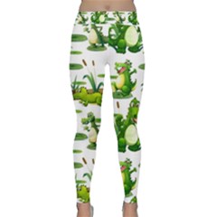 Crocodiles In The Pond Classic Yoga Leggings by Bigfootshirtshop