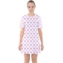 Pixel Hearts Sixties Short Sleeve Mini Dress View1