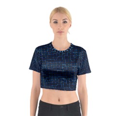 Sci Fi Tech Circuit Cotton Crop Top by jumpercat