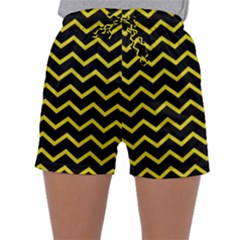 Yellow Chevron Sleepwear Shorts by jumpercat