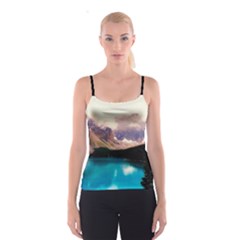 Austria Mountains Lake Water Spaghetti Strap Top by BangZart