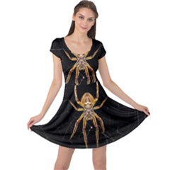 Insect Macro Spider Colombia Cap Sleeve Dress by BangZart